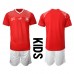 Cheap Switzerland Home Football Kit Children World Cup 2022 Short Sleeve (+ pants)
